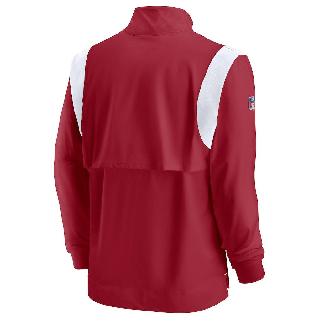 NFL Arizona Cardinals Sideline Coaches Chevron Lockup Quarter-Zip Top