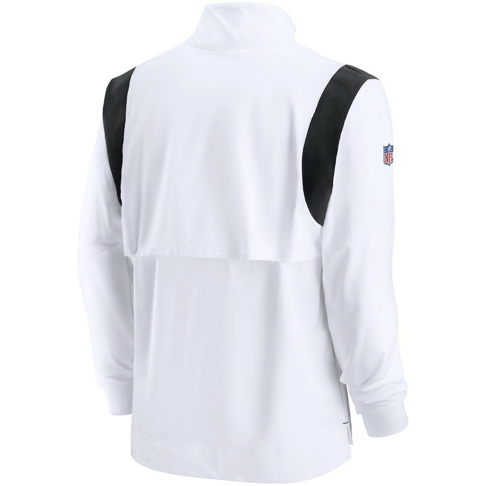 NFL Las Vegas Raiders Sideline Coach Chevron Lockup Quarter-Zip Long Sleeve Top