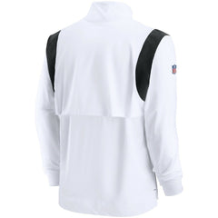 NFL Las Vegas Raiders Sideline Coach Chevron Lockup Quarter-Zip Long Sleeve Top