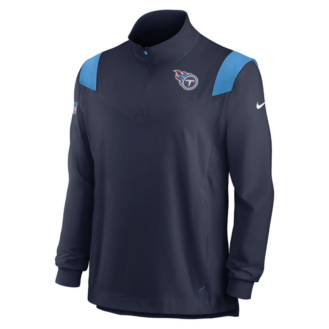 NFL Tennessee Titans Sideline Coach Chevron Lockup Quarter-Zip Long Sleeve Top