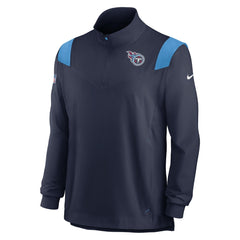NFL Tennessee Titans Sideline Coach Chevron Lockup Quarter-Zip Long Sleeve Top
