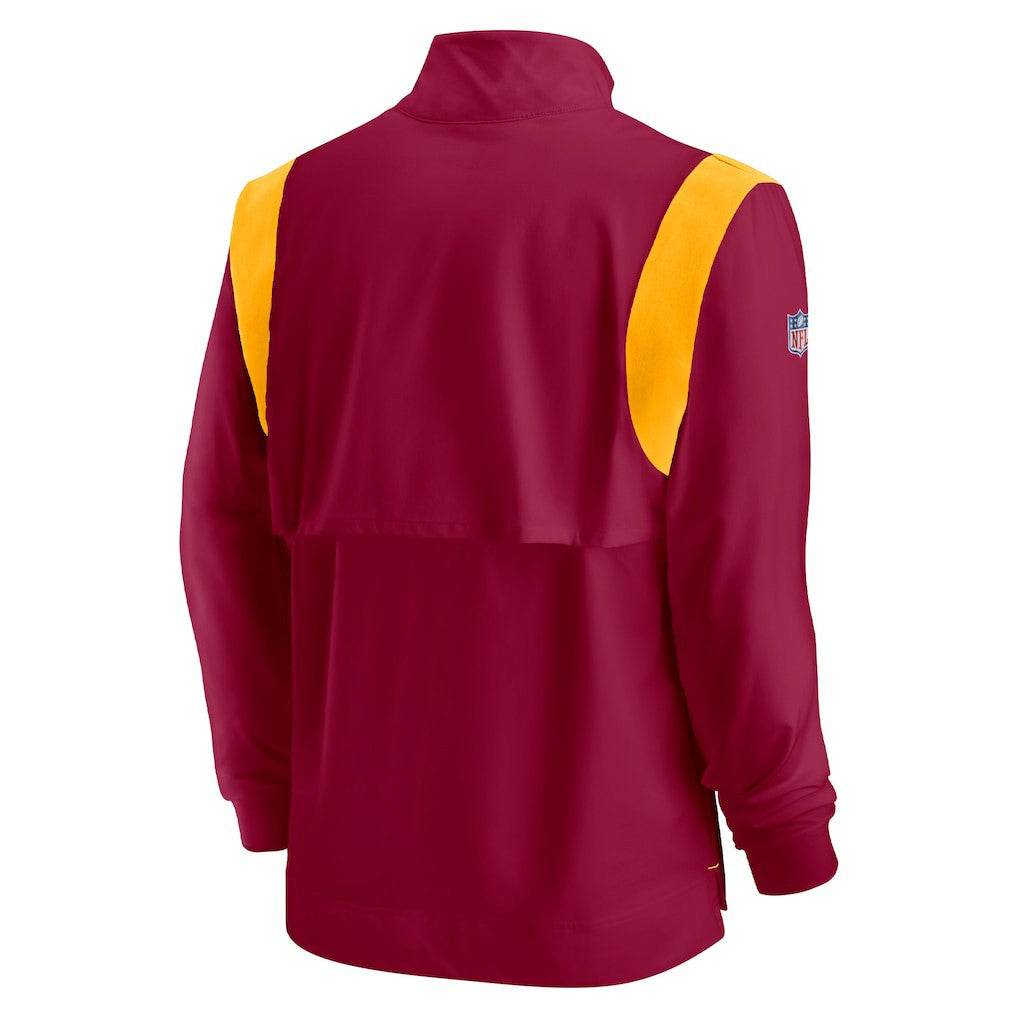 NFL Washington Commanders Sideline Coach Chevron Lockup Quarter-Zip Long Sleeve Top