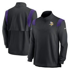 NFL Minnesota Vikings Sideline Coach Chevron Lockup Quarter-Zip Long Sleeve Top