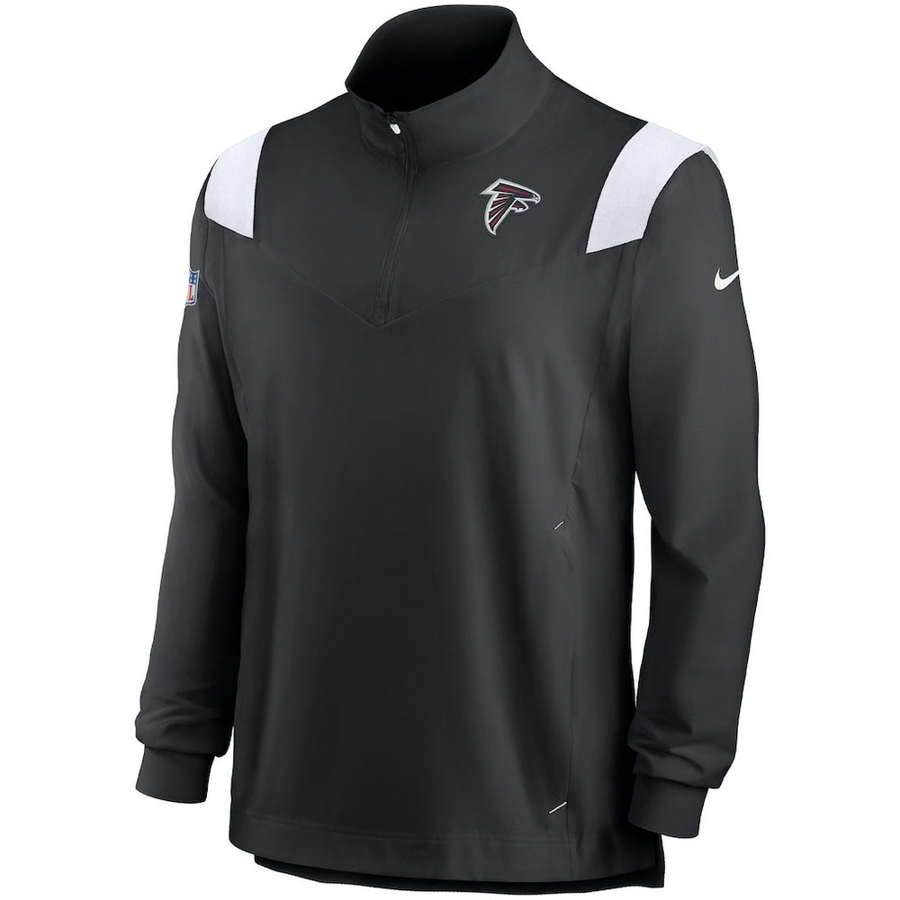 NFL Atlanta Falcons Sideline Coach Chevron Lockup Quarter-Zip Long Sleeve Top