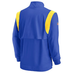 NFL Los Angeles Rams Sideline Coach Chevron Lockup Quarter-Zip Long Sleeve Top