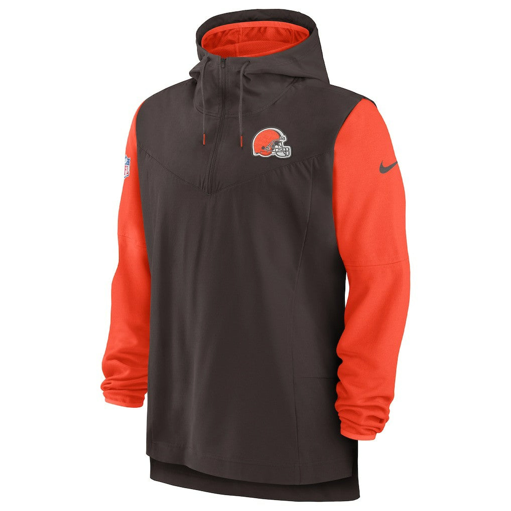 NFL Cleveland Browns Sideline Player Quarter-Zip Hoodie