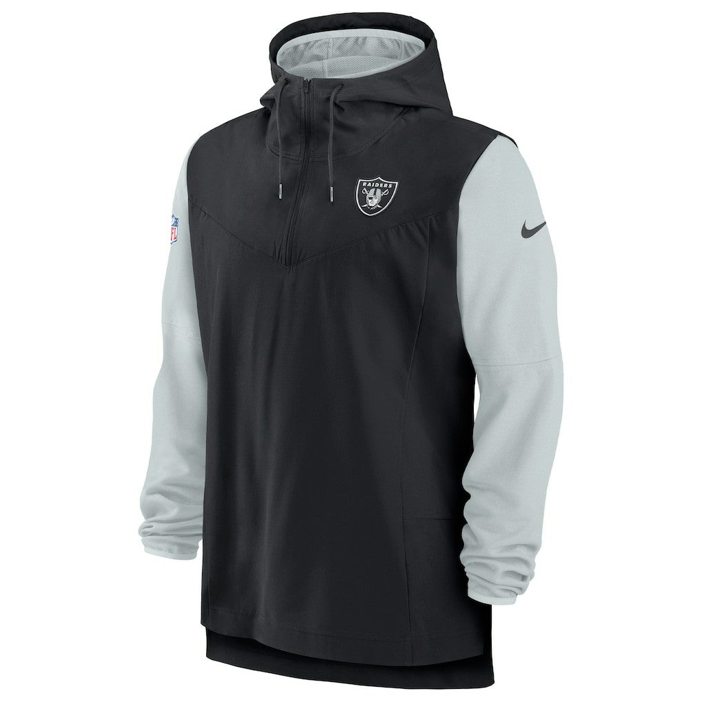 NFL Las Vegas Raiders Sideline Player Quarter-Zip Hoodie Jacket
