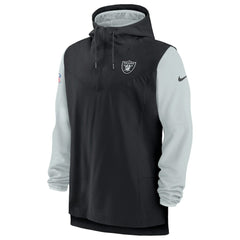 NFL Las Vegas Raiders Sideline Player Quarter-Zip Hoodie Jacket