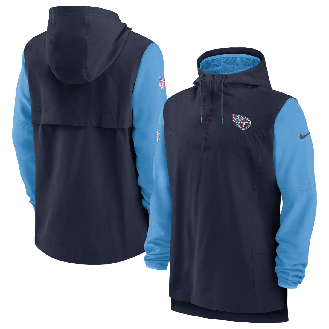 NFL Tennessee Titans Sideline Player Quarter-Zip Hoodie