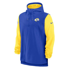 NFL Los Angeles Rams Sideline Player Quarter-Zip Hoodie Jacket