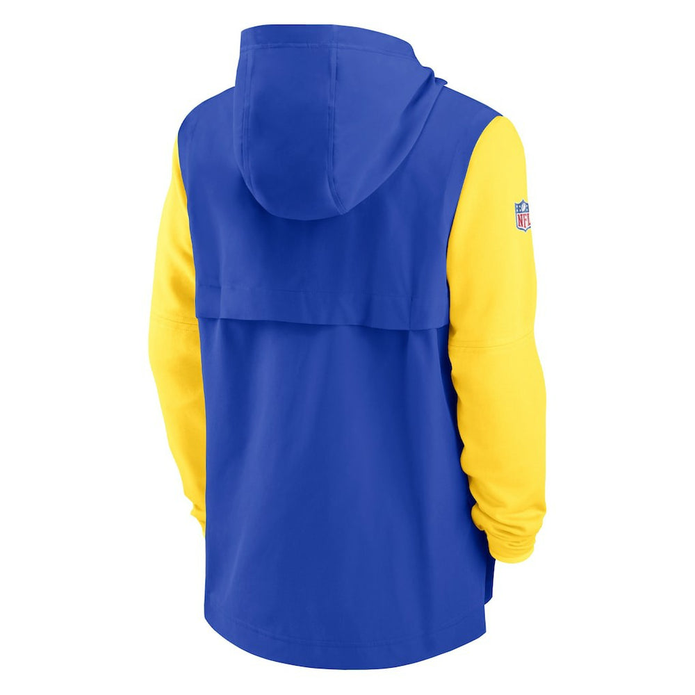 NFL Los Angeles Rams Sideline Player Quarter-Zip Hoodie Jacket