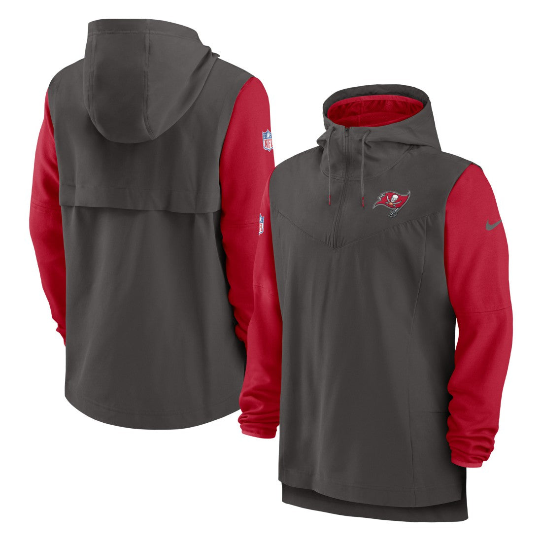 NFL Tampa Bay Buccaneers Sideline Player Quarter-Zip Hoodie
