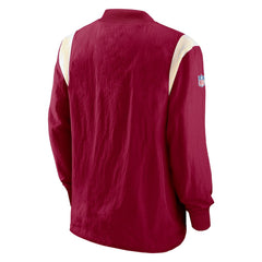 NFL Washington Commanders Sideline Athletic Stack V-Neck Pullover Windshirt Jacket