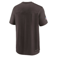 NFL Cleveland Browns Sideline Coaches Vintage Chevron Performance V-Neck T-Shirt
