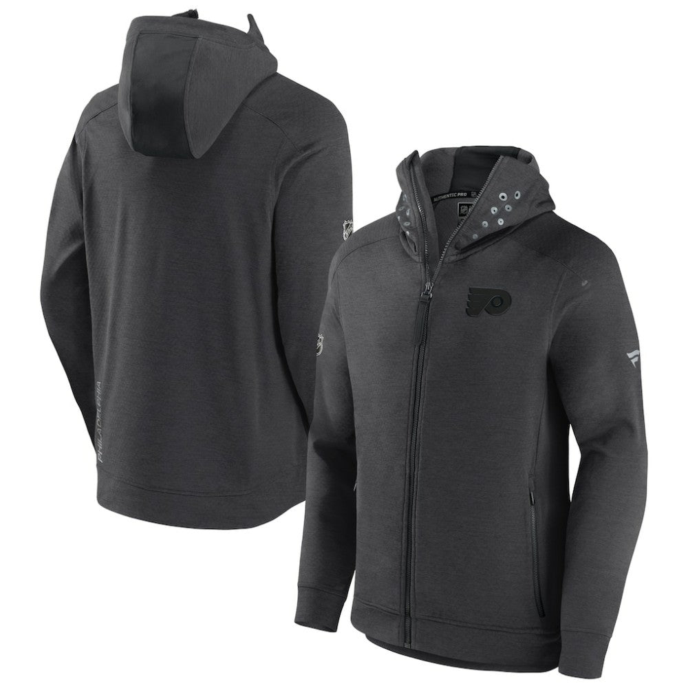 Philadelphia Flyers Fanatics Authentic Pro Road Tech Lightweight Full-Zip Hoodie Jacket