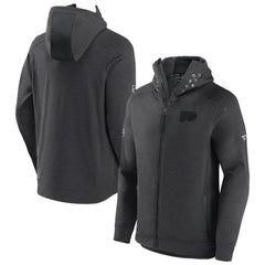 Philadelphia Flyers Fanatics Authentic Pro Road Tech Lightweight Full-Zip Hoodie Jacket