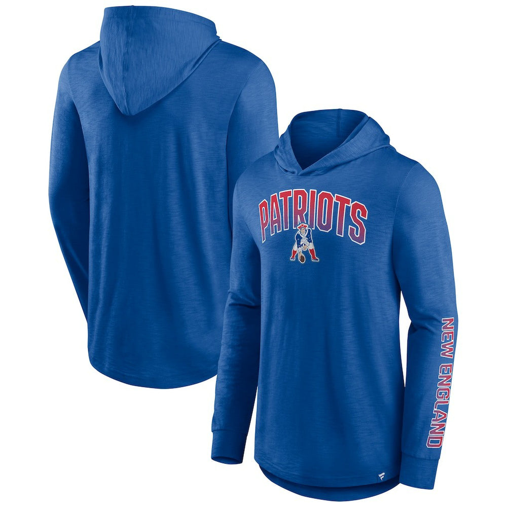 NFL New England Patriots Front Runner Long Sleeve Hooded T-Shirt
