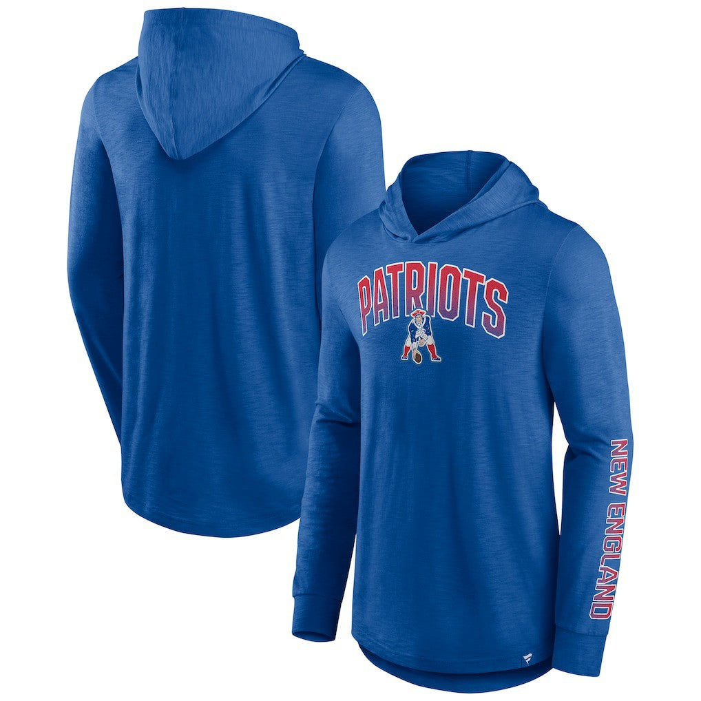 NFL New England Patriots Front Runner Long Sleeve Hooded T-Shirt