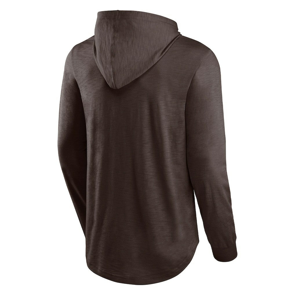 NFL Cleveland Browns Front Runner Long Sleeve Hooded T-Shirt