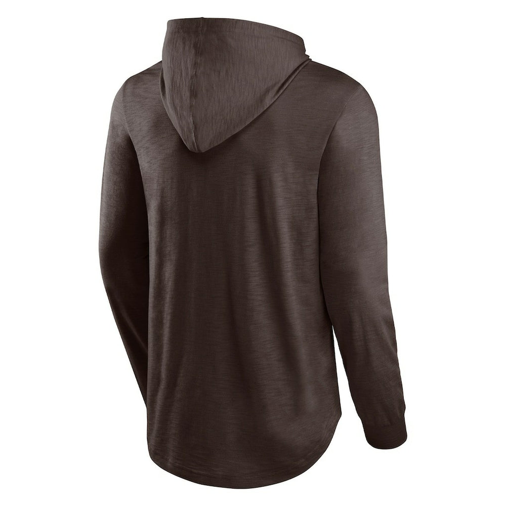 NFL Cleveland Browns Front Runner Long Sleeve Hooded T-Shirt