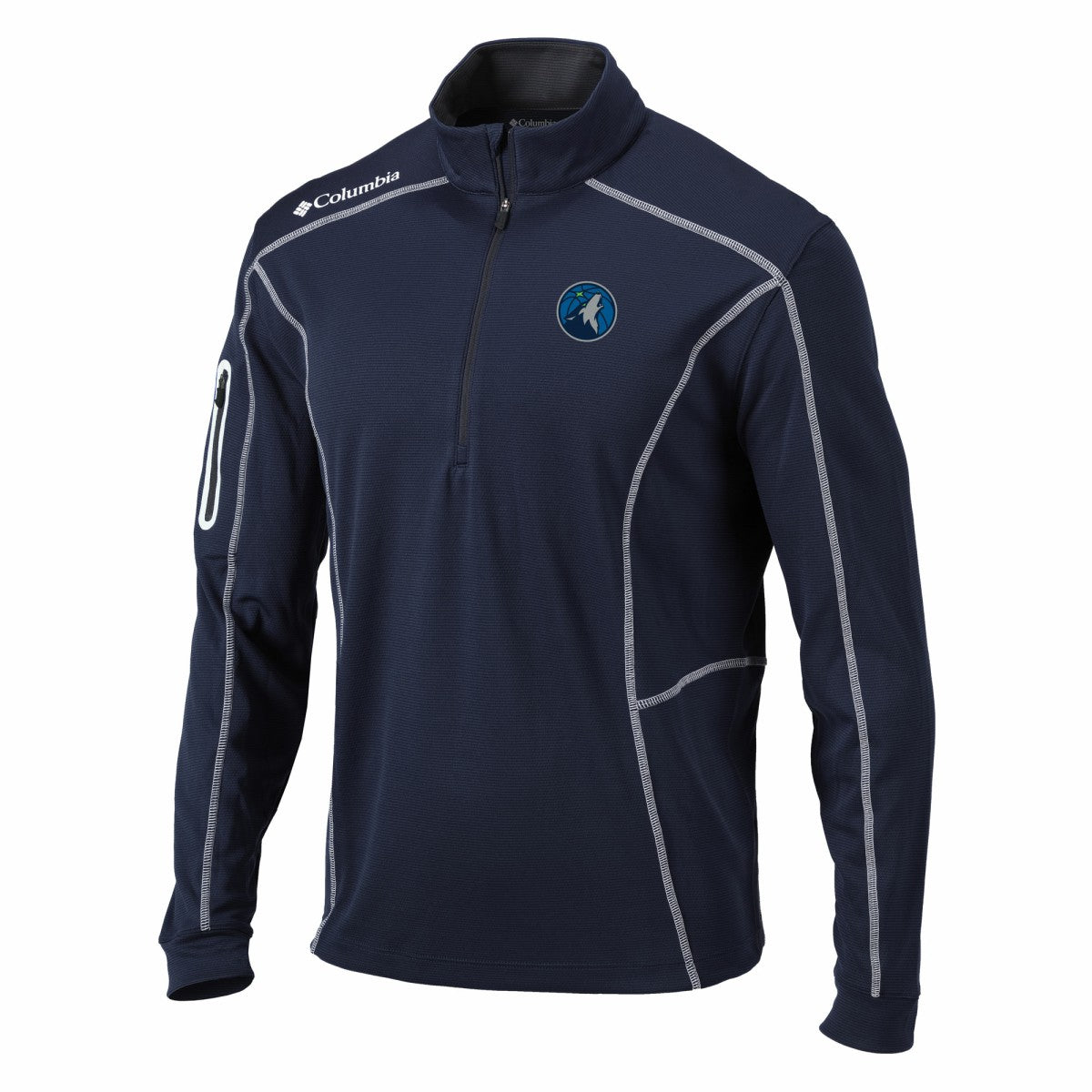 Minnesota Timberwolves Shotgun Quarter-Zip Pullover Jacket - Navy | Columbia online