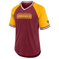 NFL Washington Commanders Second Wind Raglan V-Neck T-Shirt