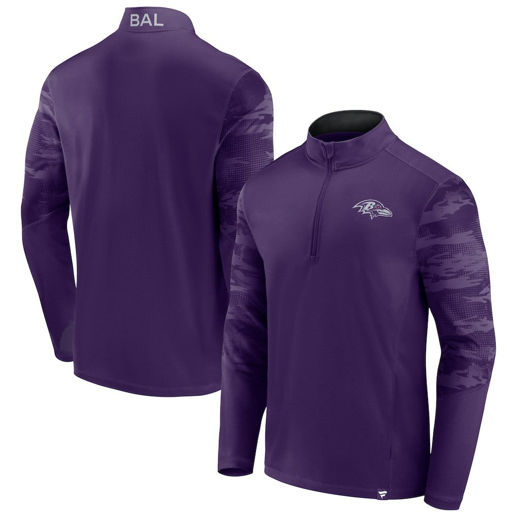 NFL Baltimore Ravens Ringer Quarter-Zip Jacket