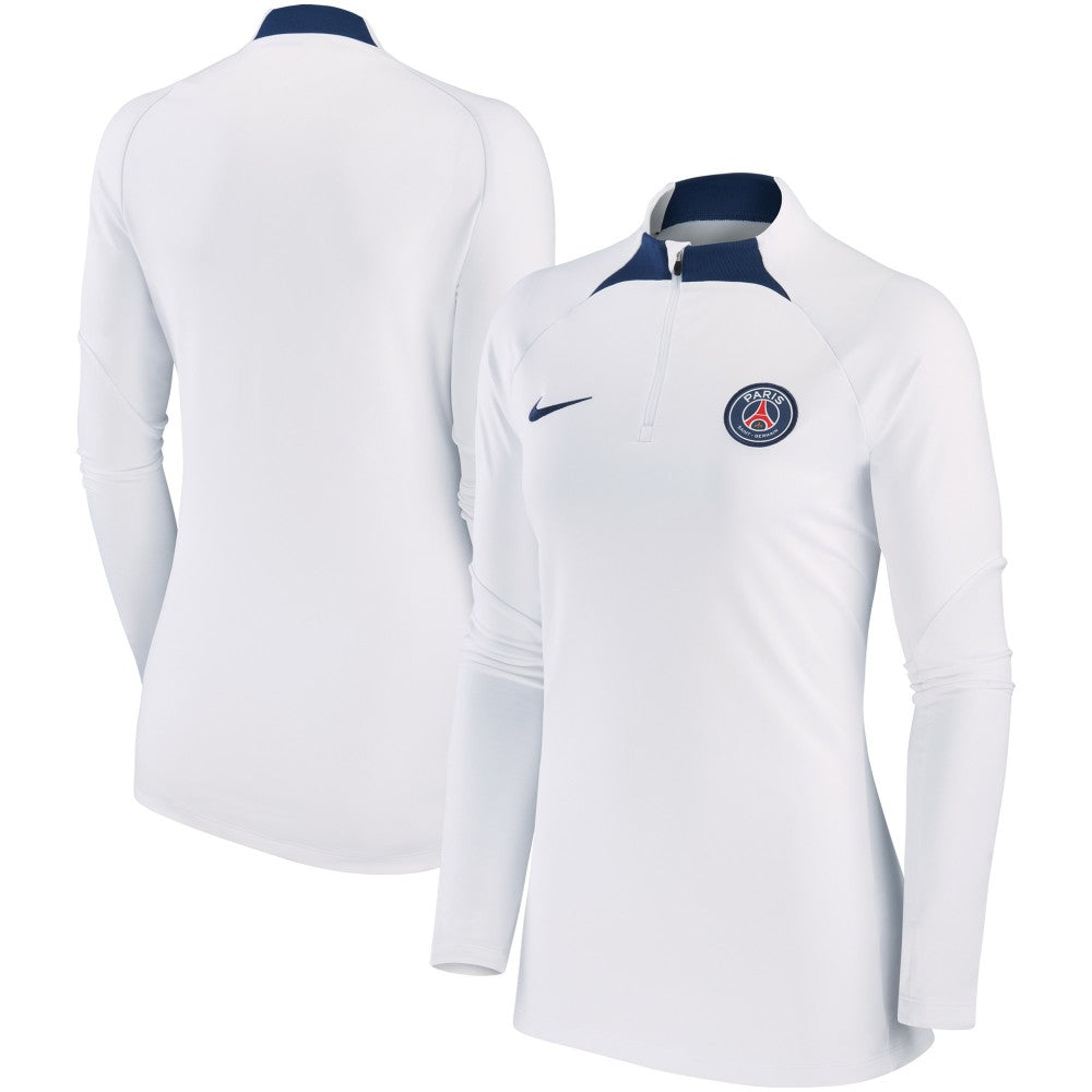 Paris Saint-Germain Women's Strike Drill Raglan Performance Quarter-Zip Top / Soccer New