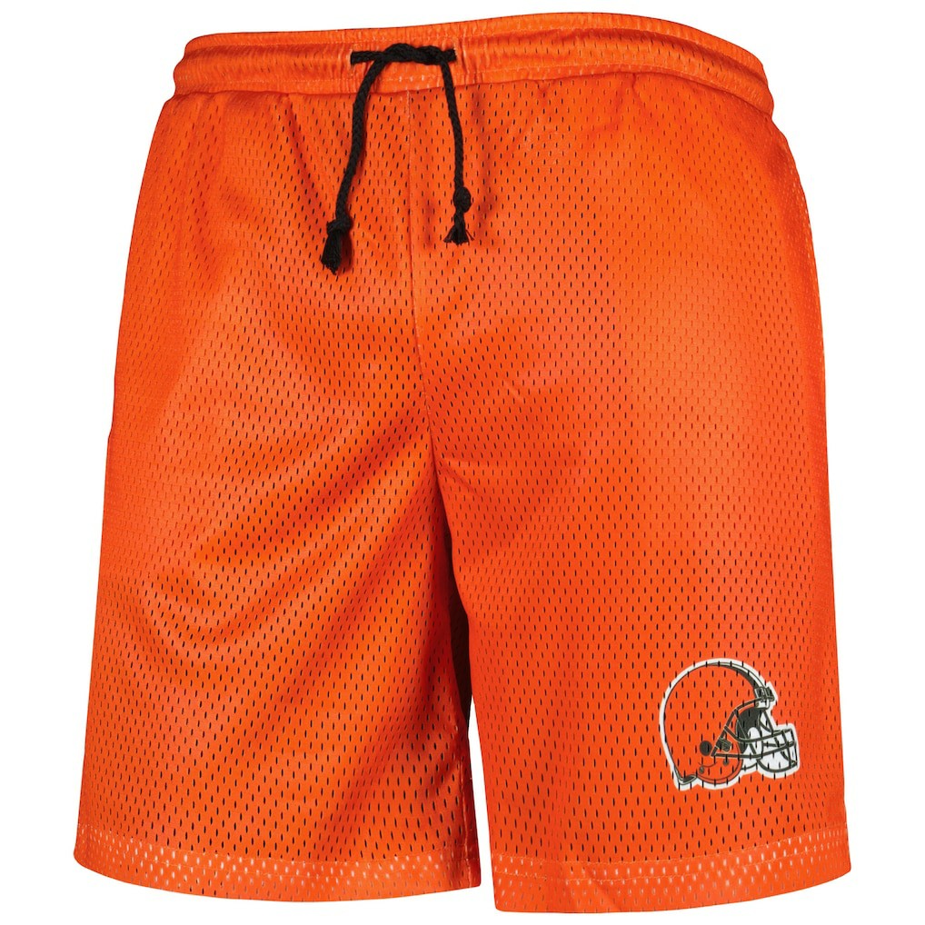 NFL Cleveland Browns FOCO Colorblock Mesh V-Neck & Shorts Set