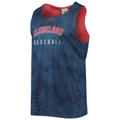 Cleveland Guardians FOCO Floral Reversible Mesh Tank Top - Navy