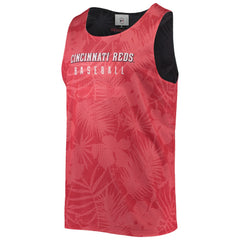 Cincinnati Reds FOCO Floral Reversible Mesh Tank Top - Red