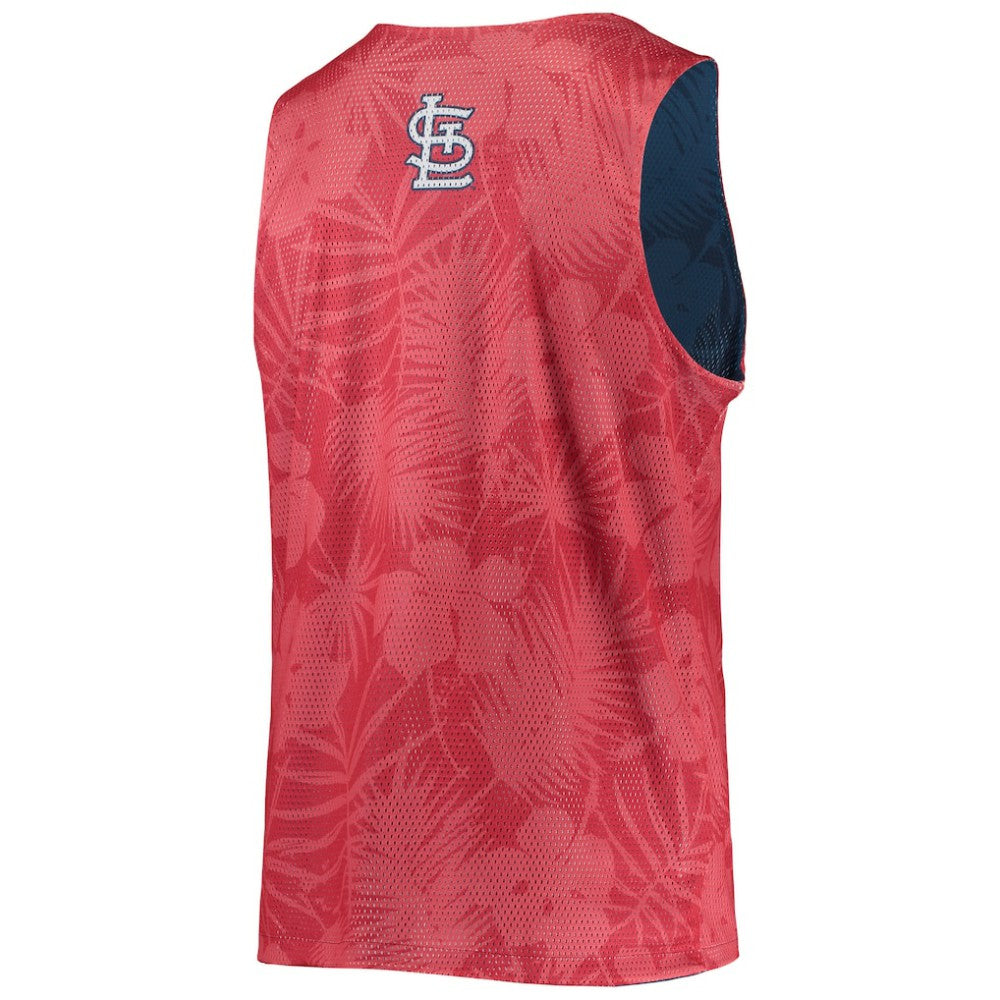 St. Louis Cardinals FOCO Floral Reversible Mesh Tank Top - Red
