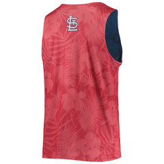 St. Louis Cardinals FOCO Floral Reversible Mesh Tank Top - Red