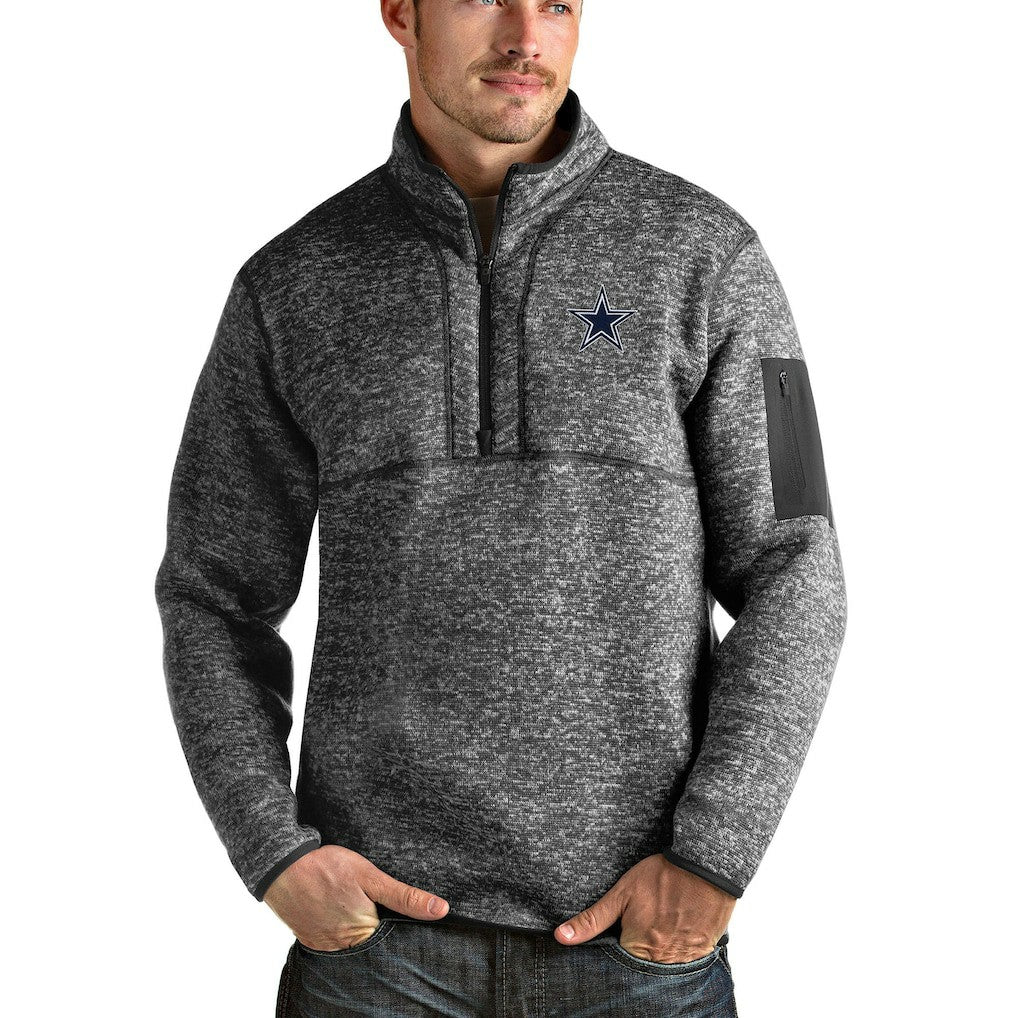 NFL Dallas Cowboys Antigua Fortune Quarter-Zip Pullover Jacket