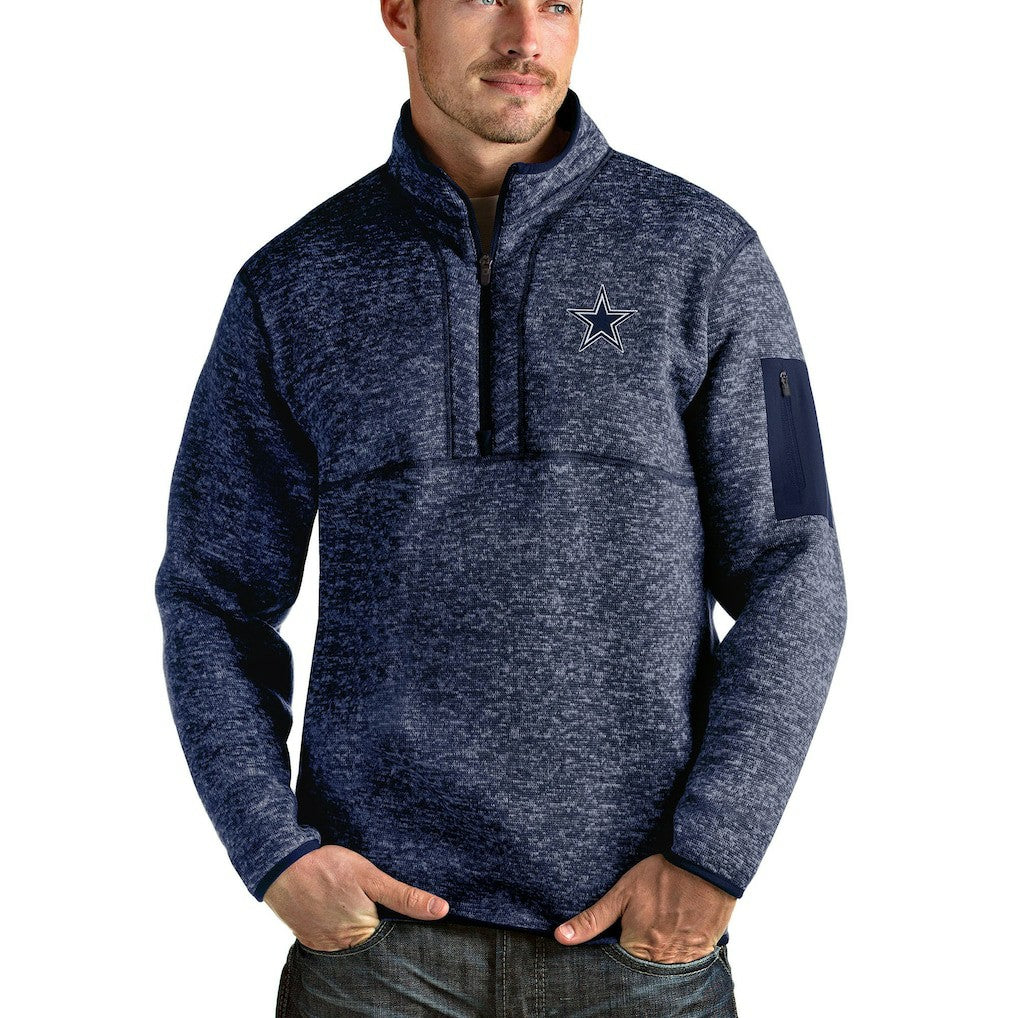NFL Dallas Cowboys Antigua Fortune Quarter-Zip Pullover Jacket