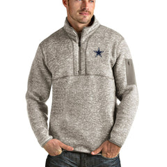 NFL Dallas Cowboys Antigua Fortune Quarter-Zip Pullover Jacket