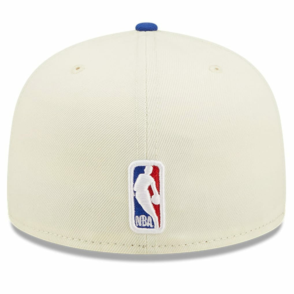 Philadelphia 76ers 2022 NBA Draft 59FIFTY Fitted Hat - Cream/Royal | New Era cheap