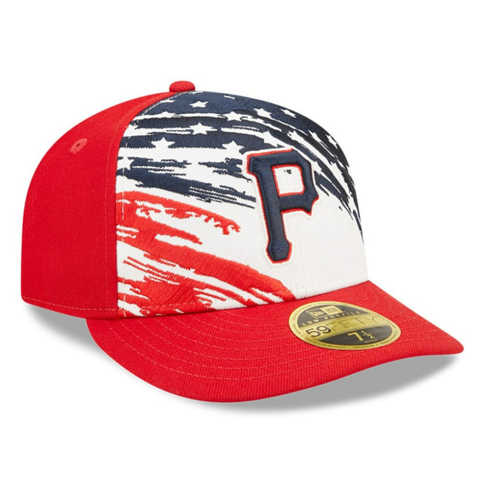 Pittsburgh Pirates 2022 4th of July Low Profile 59FIFTY Fitted Hat - Red | New Era