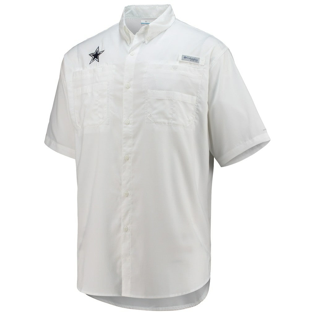 NFL Dallas Cowboys Tamiami Omni-Shade Button-Down Short Sleeve Shirt