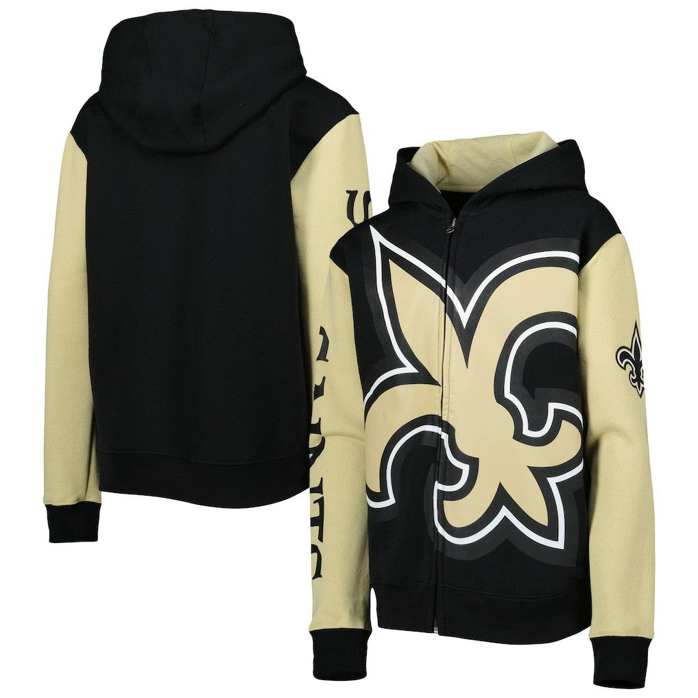 NFL New Orleans Saints Youth Poster Board Full-Zip Hoodie