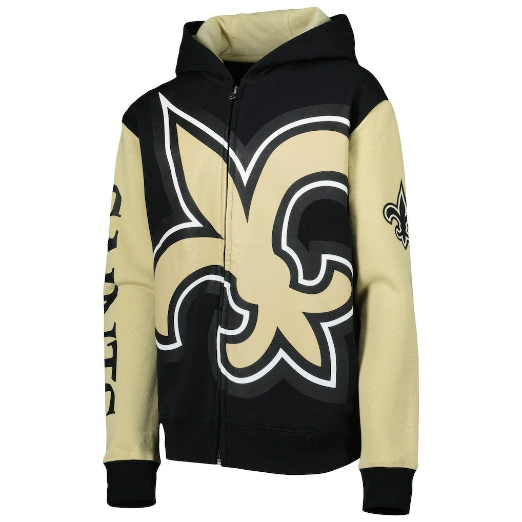 NFL New Orleans Saints Youth Poster Board Full-Zip Hoodie