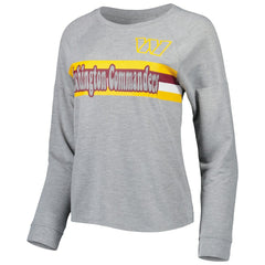 NFL Washington Commanders Juniors All Striped Up Raglan Long Sleeve T-Shirt