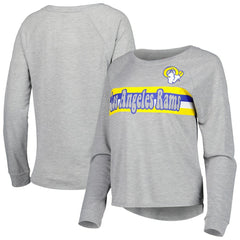 NFL Los Angeles Rams Juniors All Striped Up Raglan Long Sleeve T-Shirt
