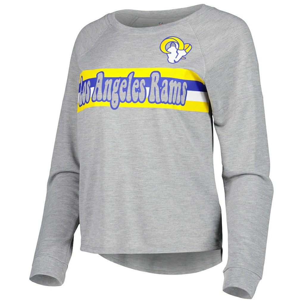 NFL Los Angeles Rams Juniors All Striped Up Raglan Long Sleeve T-Shirt