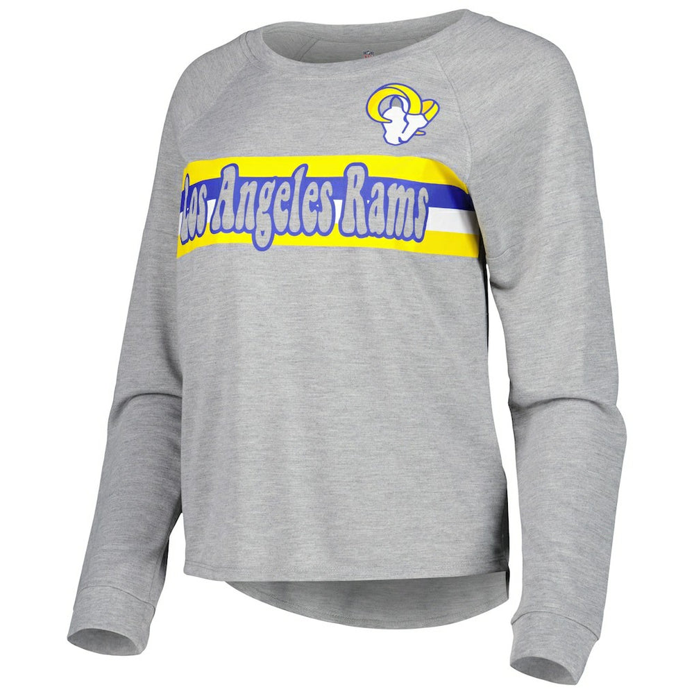 NFL Los Angeles Rams Juniors All Striped Up Raglan Long Sleeve T-Shirt