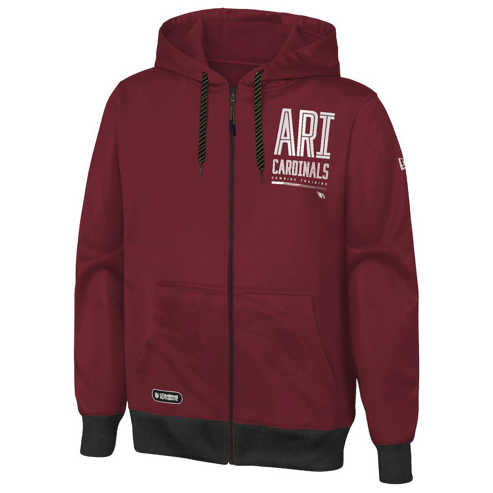 NFL Arizona Cardinals Combine Authentic Drop Back Full-Zip Hoodie