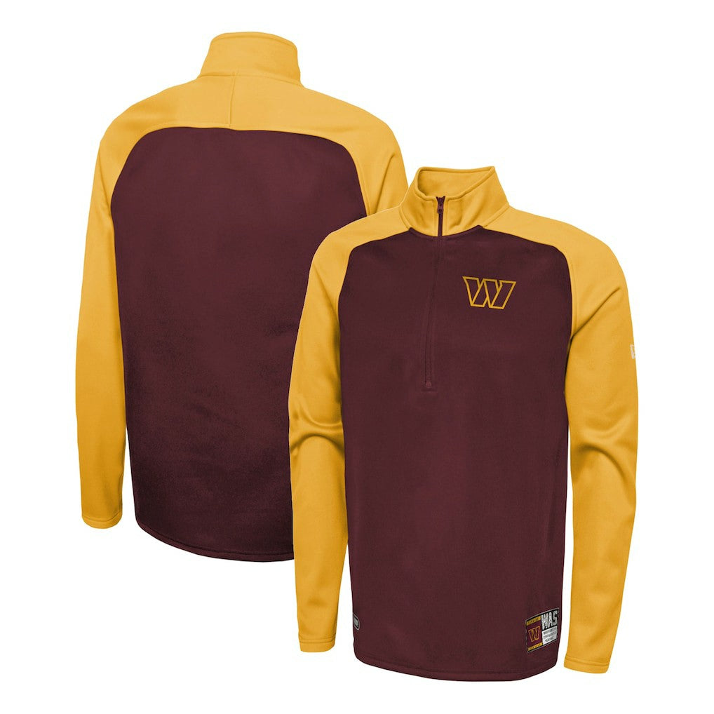 NFL Washington Commanders Combine Authentic O-Line Raglan Half-Zip Jacket