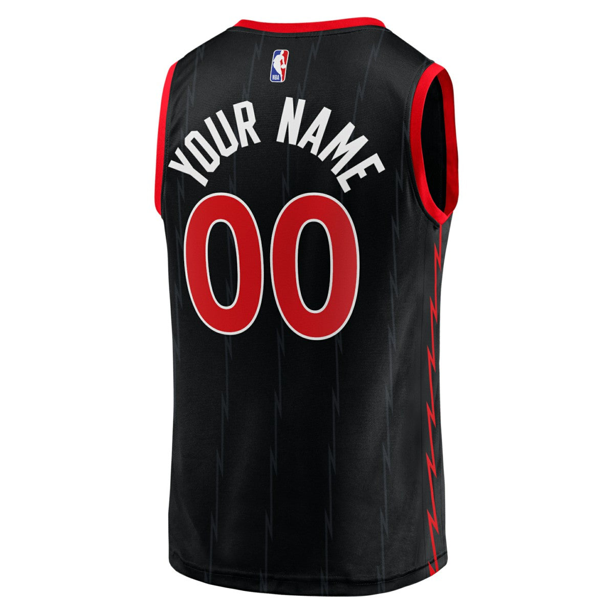 Toronto Raptors Fast Break Replica Custom Jersey Black - Statement Edition | Fanatics shop