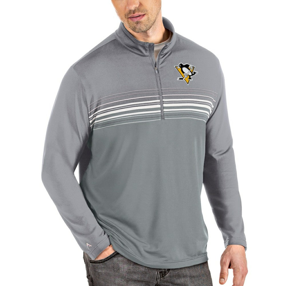 Pittsburgh Penguins Antigua Pace Quarter-Zip Pullover Top