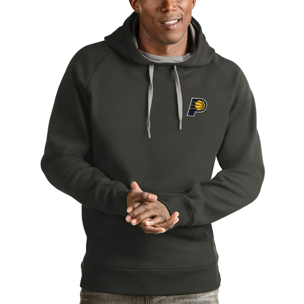 Indiana Pacers Antigua Victory Pullover Hoodie - Charcoal for sale